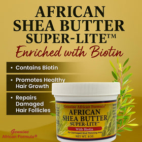 Genuine African Formula close-up of creamy texture offering fast absorption and lightweight feel