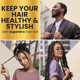 Genuine African Formula used on braids demonstrating long-lasting hold and frizz control