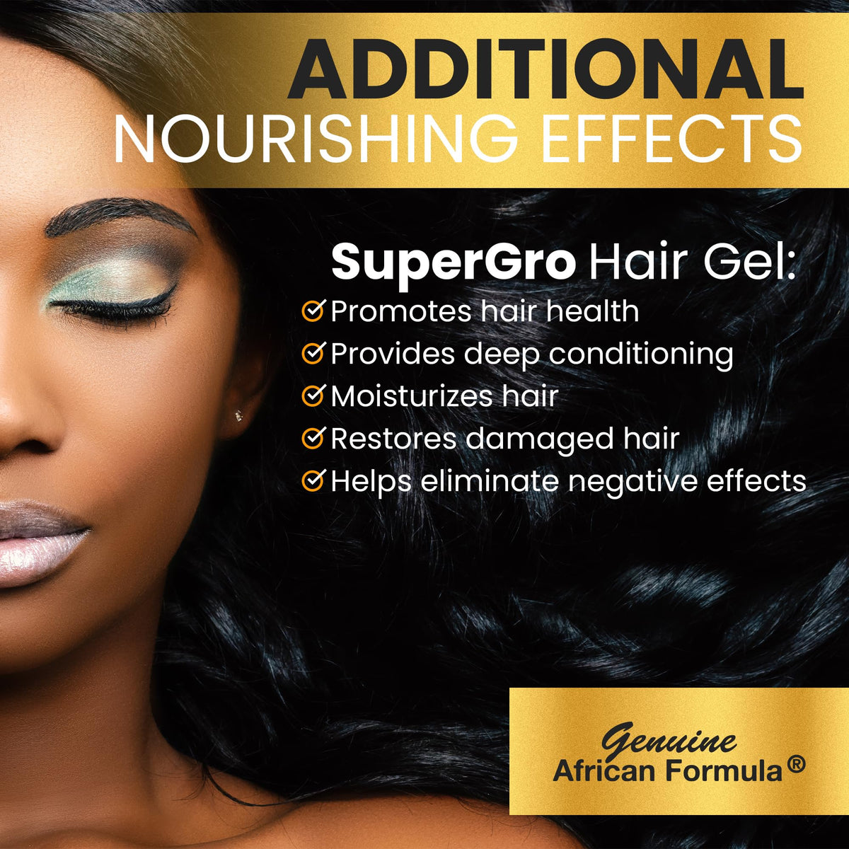 Genuine African Formula used on braid roots illustrating secure hold and reduced frizz