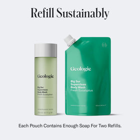 Geologie lather texture rich foam for deep-cleaning and soft skin