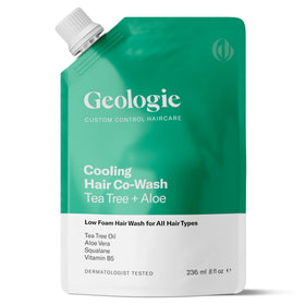 Geologie pouch front view showing product label and eco benefit