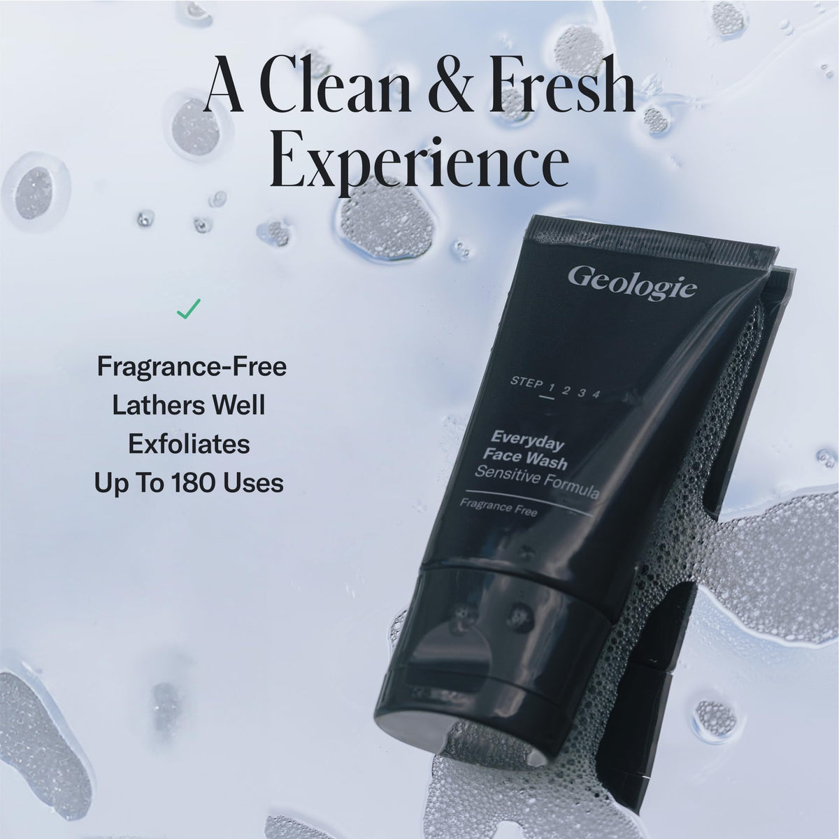 Geologie ingredient label highlighting fragrance‑free formulation