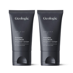 Geologie front packaging of two tubes showing product and scent