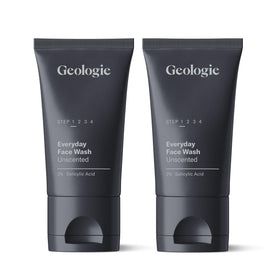 Geologie front packaging showing both tubes and clear branding for easy identification