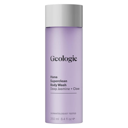 Geologie Hana front bottle showing sleek label and scent advantage