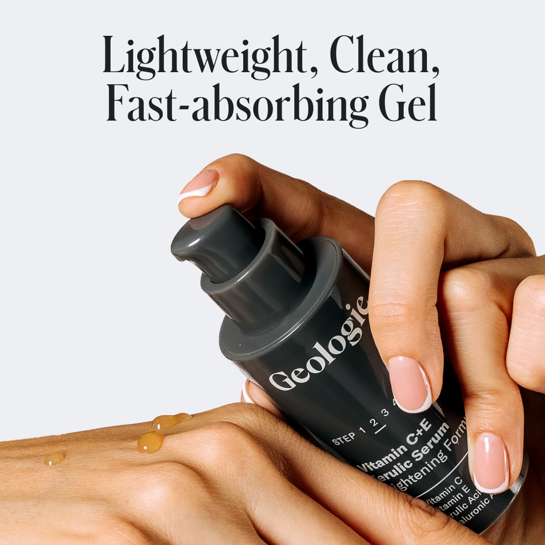 Geologie serum texture close-up highlighting lightweight hydrating gel