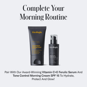Geologie lifestyle application on face demonstrating mattifying protection benefit