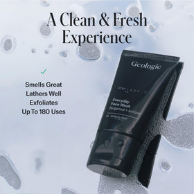 Geologie travel tube in toiletry bag for convenient twice-daily use