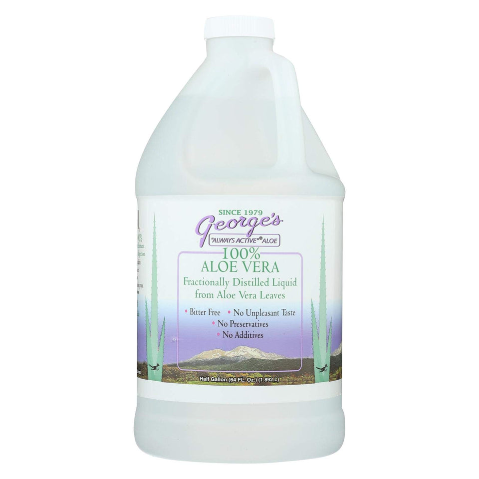 George s Aloe Vera front label view showing bottle and clean ingredient focus