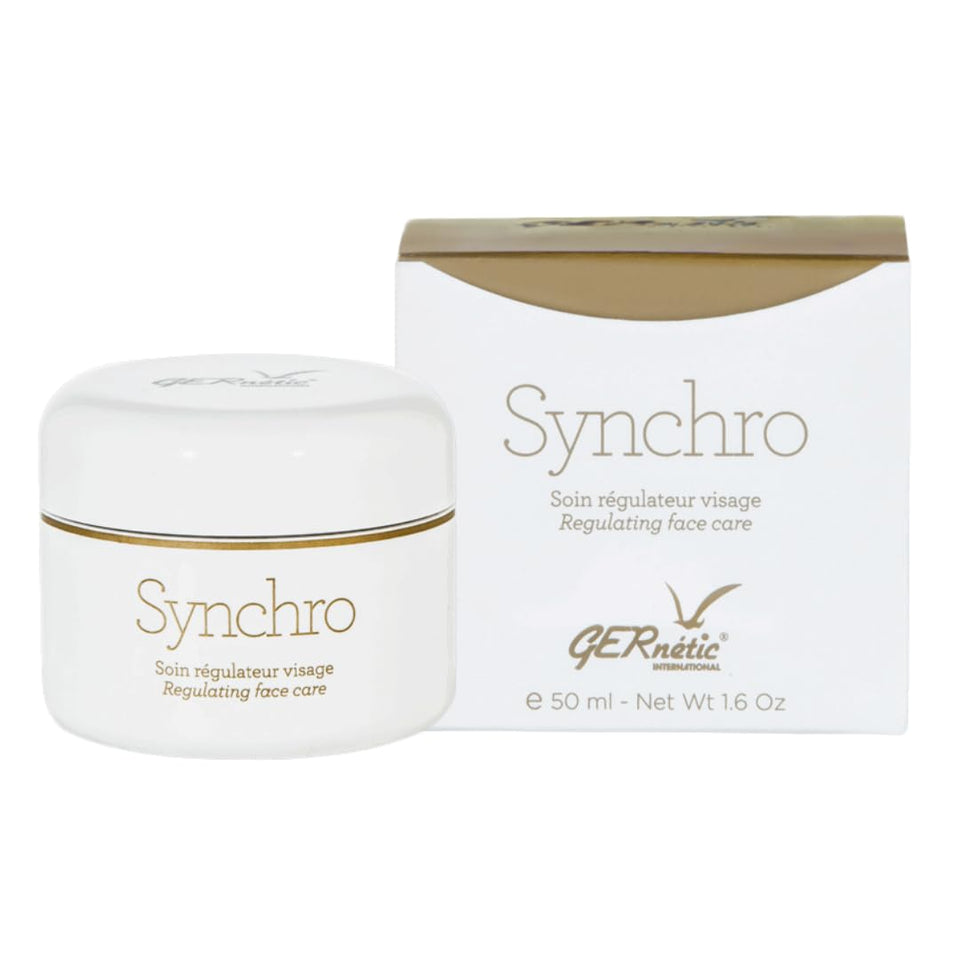 Gernetic Synchro Cream front packaging shows jar and brand for trustworthy results