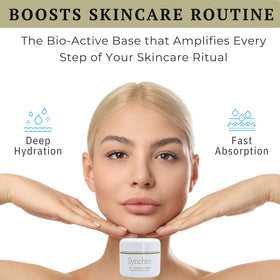 Gernetic Synchro Cream in nighttime routine scene promoting sealing and recovery
