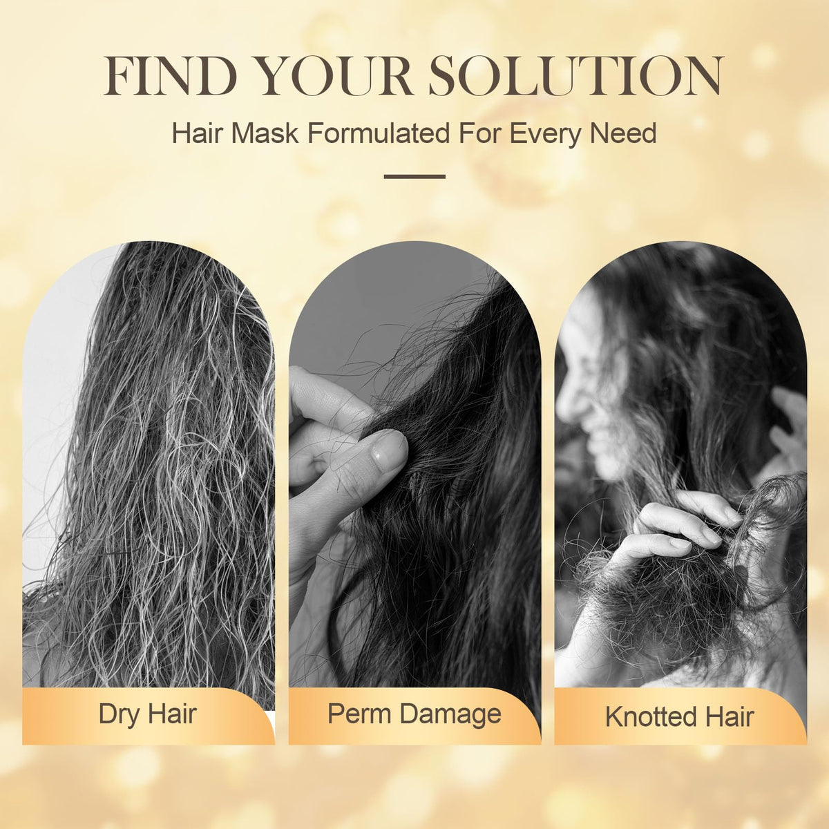 GES application in shower showing spreadable mask that detangles and softens