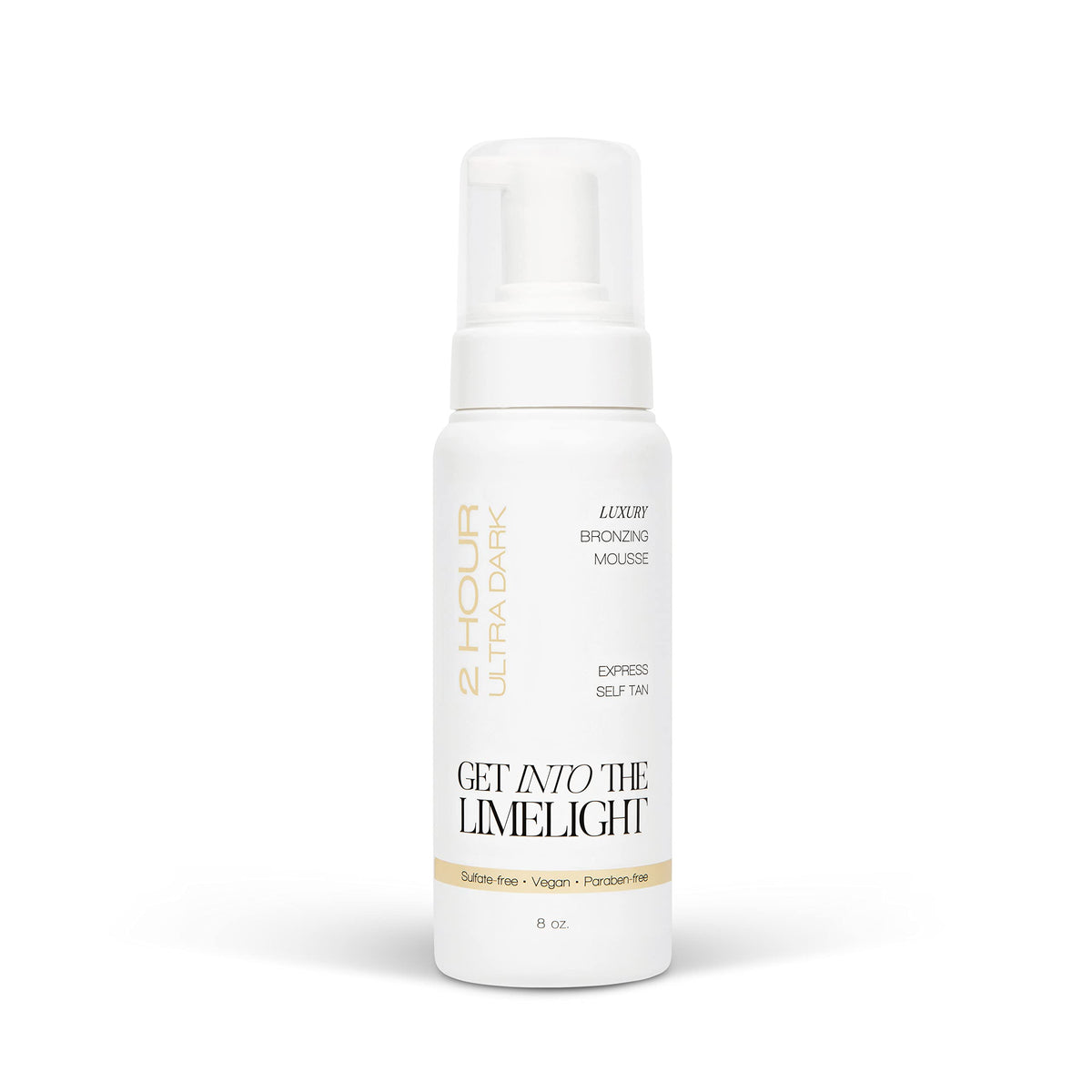 Get Into The Limelight front packaging showing 8 oz bottle and mousse benefits
