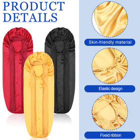 Geyoga stacked bonnets in black wine red and gold for color choice