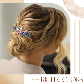Geyoga barrettes worn in hair demonstrating secure hold and styling versatility