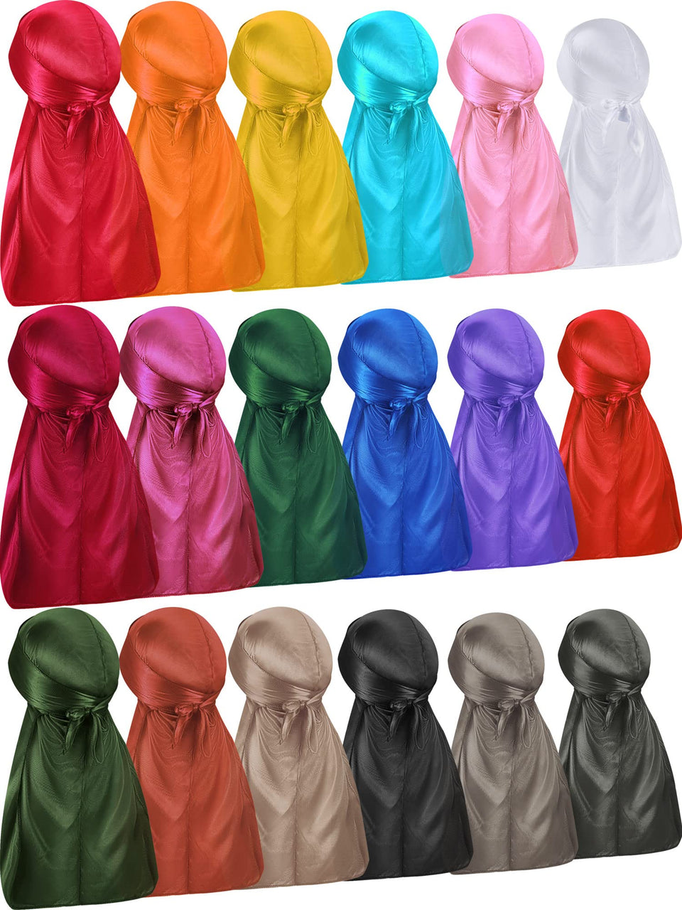 Geyoga front packaging showing 18 assorted durags and value pack