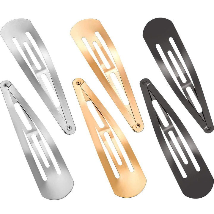 Geyoga front pack of 30 metal snap clips showing quantity and size benefit