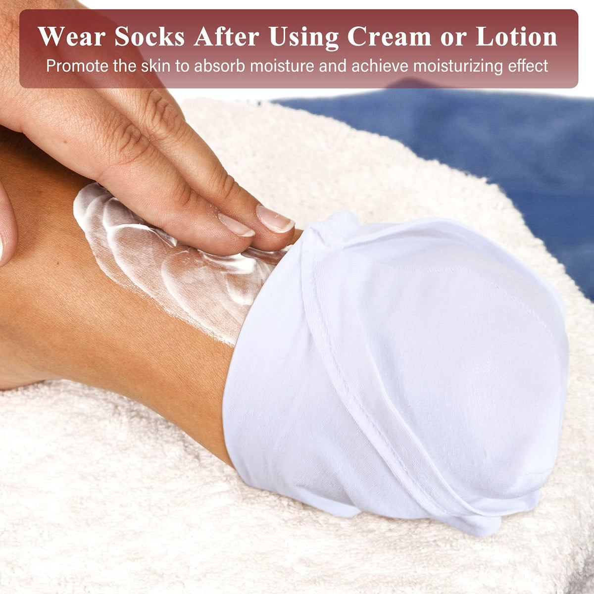 Geyoga label and material tag close-up highlighting cotton blend quality benefit