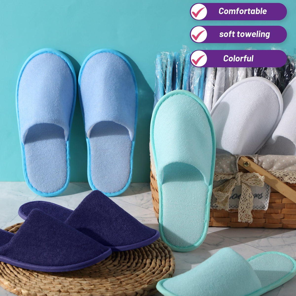 Geyoga slipper held in hand to show medium size and fit