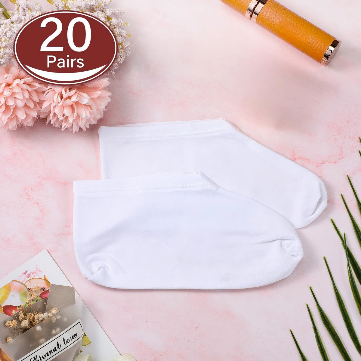 Geyoga sock beside ruler displaying 21 cm length for correct fit benefit