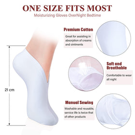 Geyoga sock worn on foot after lotion to show improved cream absorption benefit