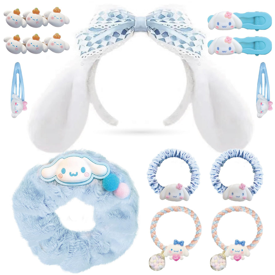 GFDSJKLCTH headband front packaging showing playful blue design and easy styling
