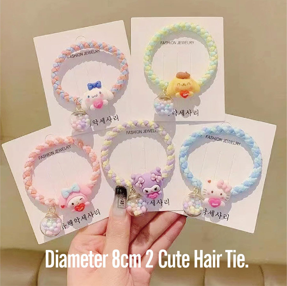 GFDSJKLCTH headband in use on child for quick no-fuss hairstyle and comfort