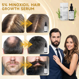 GHKLNY serum dropper applying minoxidil precisely to scalp hairline