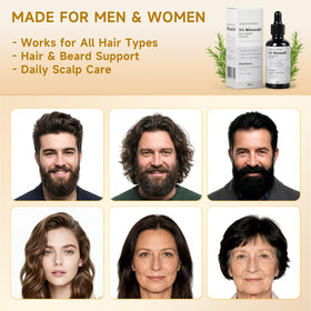 GHKLNY label close-up highlighting minoxidil and rosemary extract