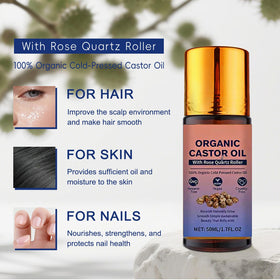 GHTPJ rose quartz roller close-up highlighting smooth applicator for precision