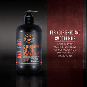 GIBS in-use beard application demonstrating softening and easier styling benefits