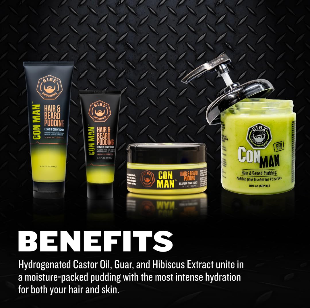 GIBS Con Man open jar with finger swipe demonstrating smooth application
