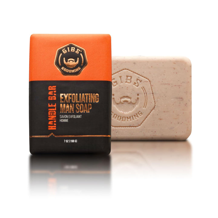 GIBS Handle Bar front packaging showing full 7oz bar and bright citrus label benefit long-lasting use