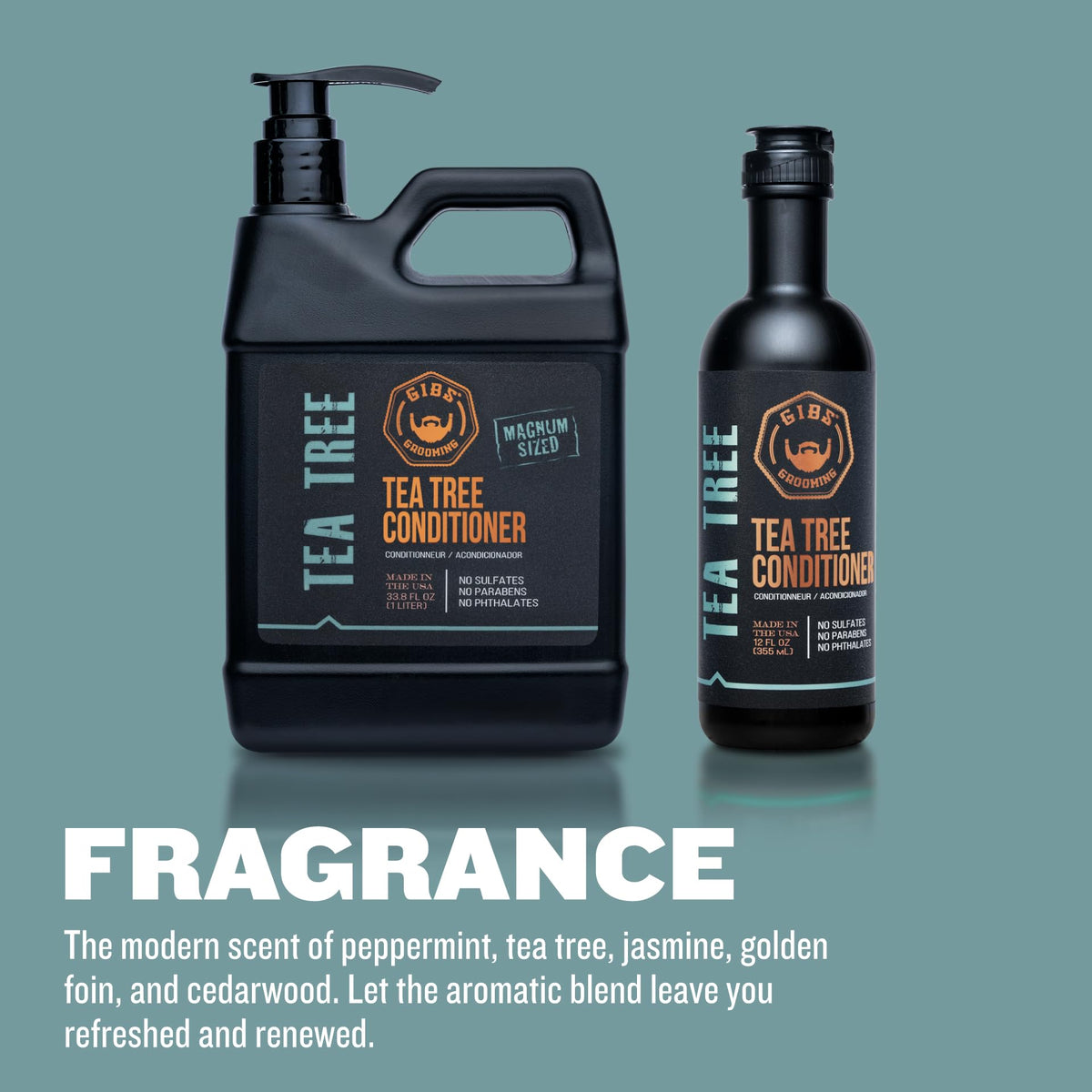 GIBS shampoo pouring into hand illustrating gentle lathering action