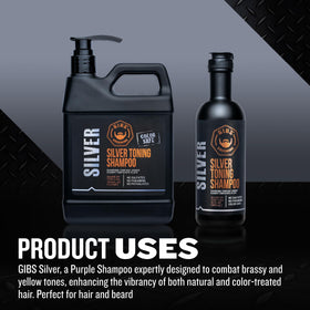 GIBS purple shampoo texture and lather closeup demonstrating pigment and cleansing action