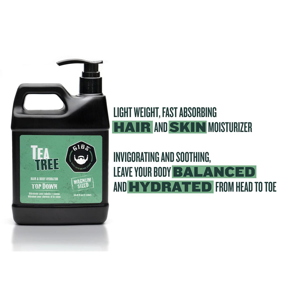 GIBS applying hydrator to hair, detangles and adds lightweight moisture