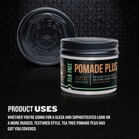 GIBS texture swipe on fingers showing creamy pomade that disperses easily