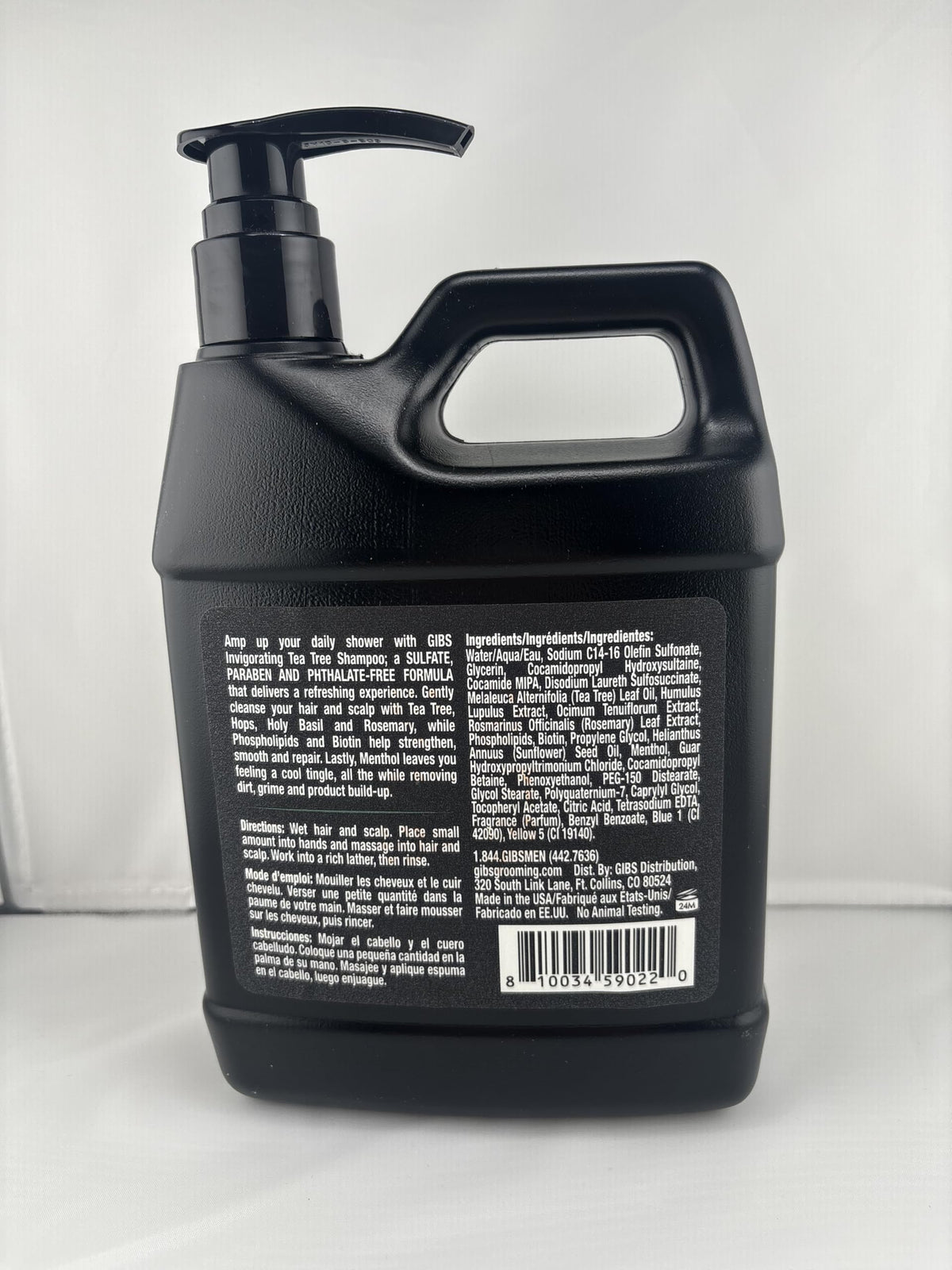 GIBS shampoo lather texture on hand highlighting deep-clean feel and fresh scalp