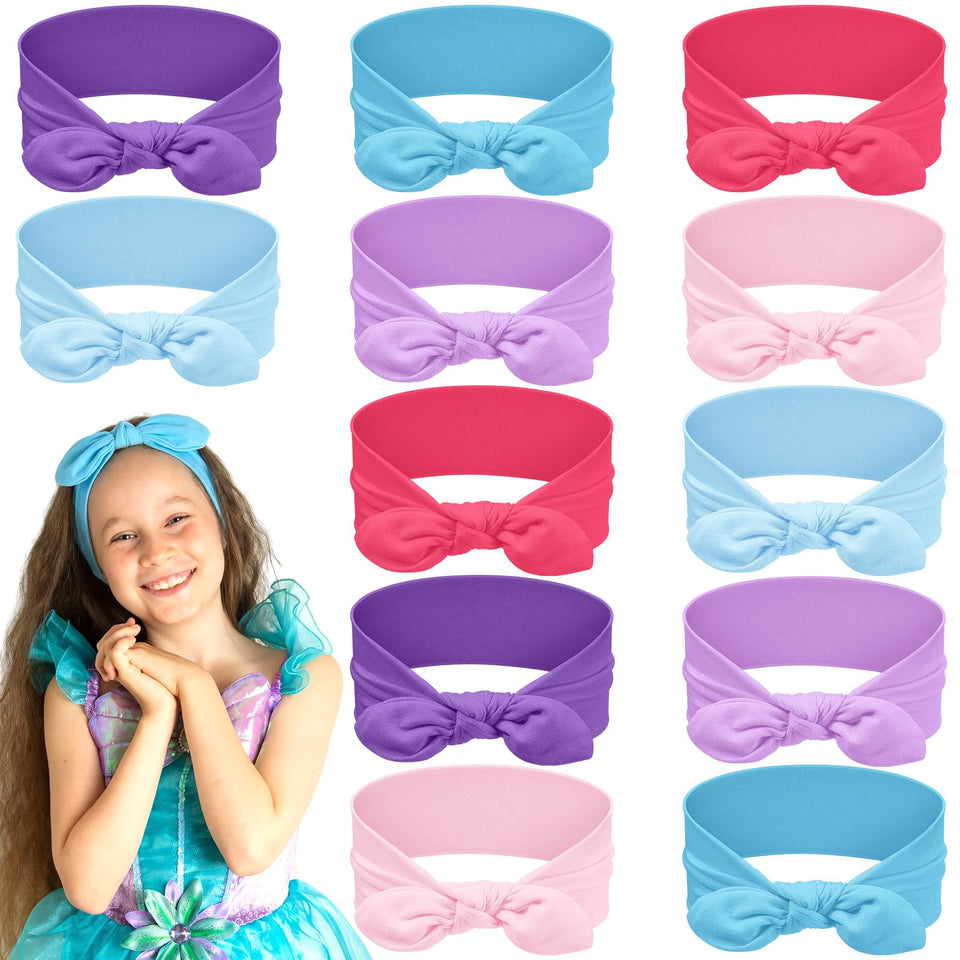 Giegxin front packaging showing 12 mermaid color headbands and benefits
