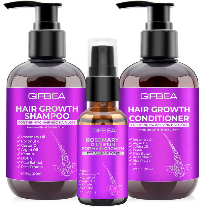 GIFBEA front packaging of shampoo conditioner set showing complete kit and gifting benefit