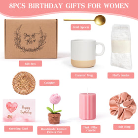 GiftPeak ceramic mug with coaster demonstrating everyday stylish use