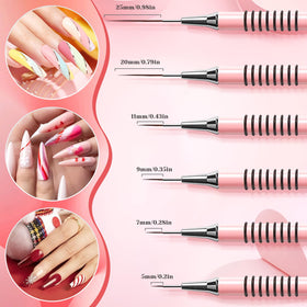 Giifnonnt close-up of tapered brush tips for precise fine lines