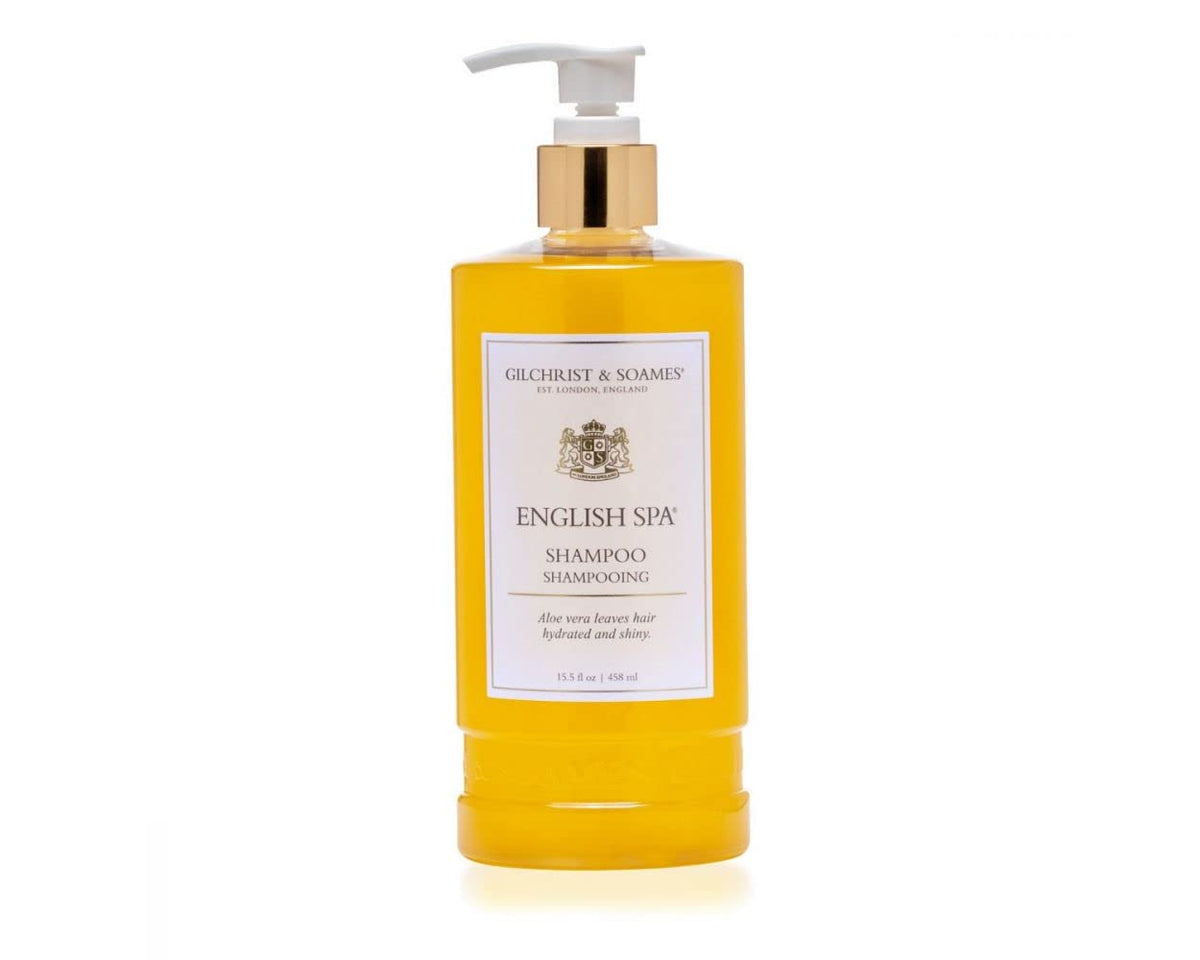 Gilchrist & Soames front bottle showing elegant packaging and spa-ready appeal