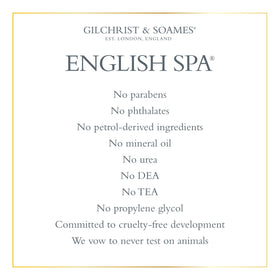 Gilchrist & Soames bottle in shower scene showing refreshment and everyday use
