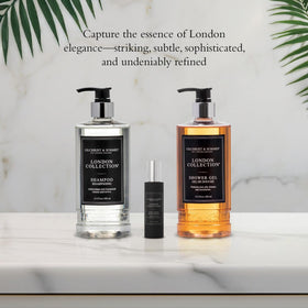 Gilchrist & Soames hair before and after photos showing added shine and improved manageability benefit
