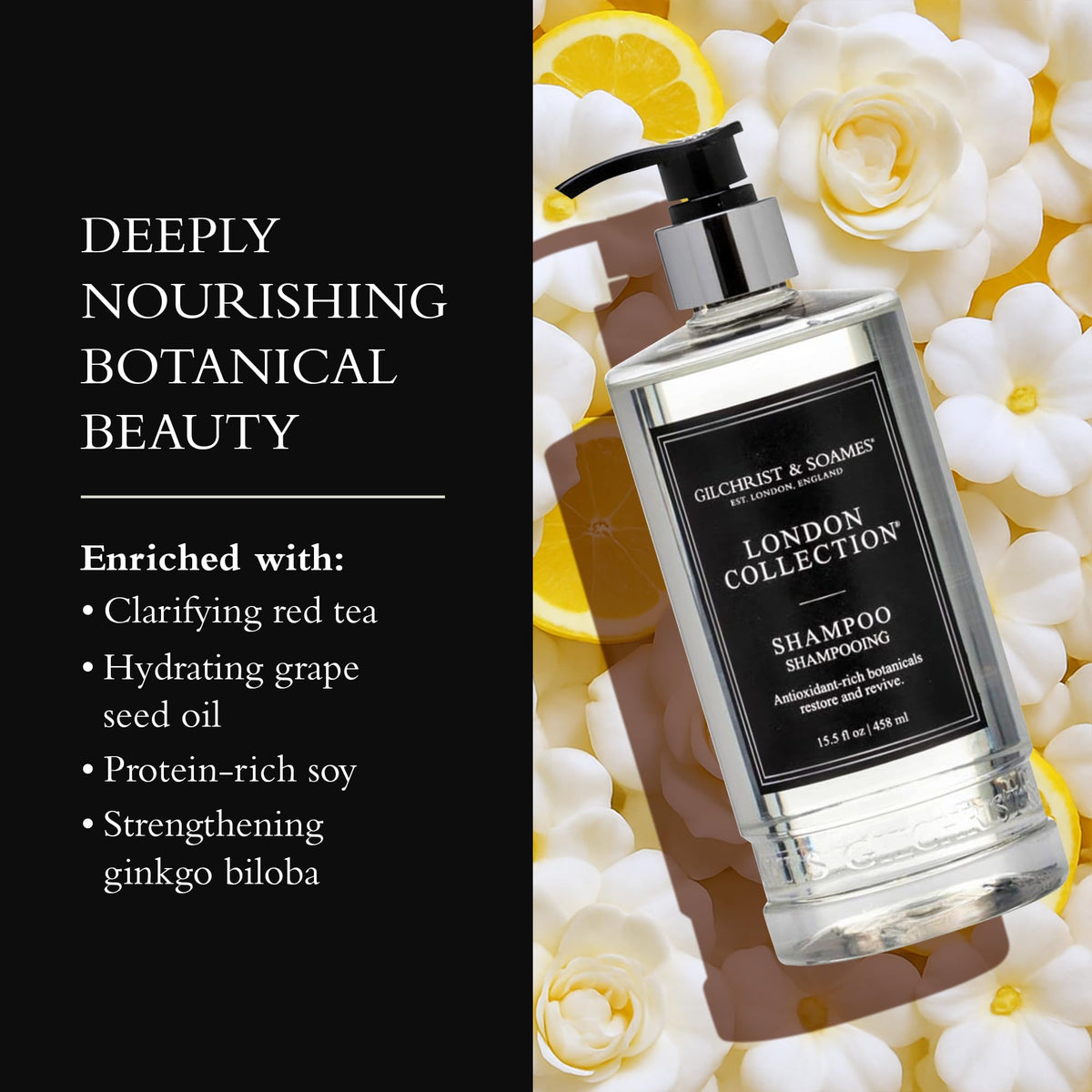 Gilchrist & Soames rich foam texture close‑up demonstrating gentle clarifying and moisturizing benefit