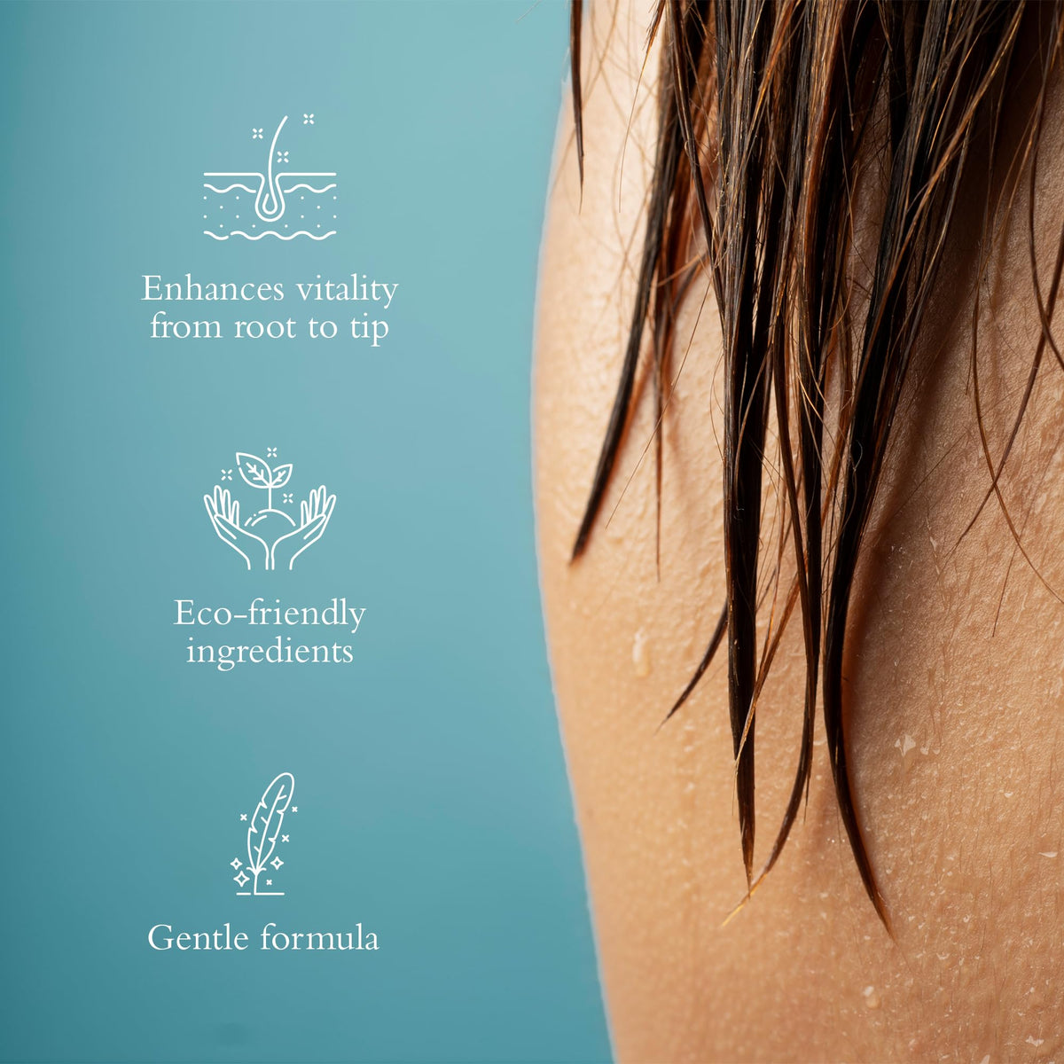 Gilchrist & Soames botanical styling setup suggesting fresh natural scent benefit