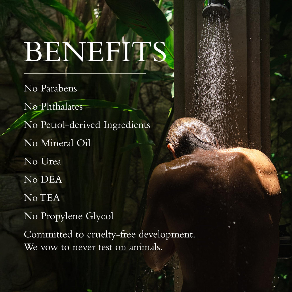 Gilchrist & Soames ingredient label close-up noting zero parabens sulfates for peace of mind