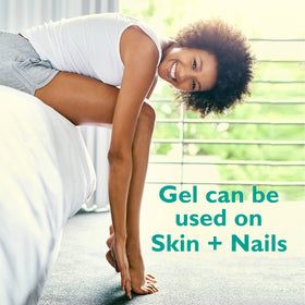 GILDEN TREE gel applied to heel showing quick absorption benefit
