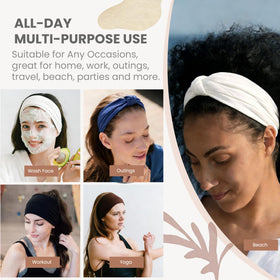 GiLi headband held in hand showing scale and comfortable wide coverage